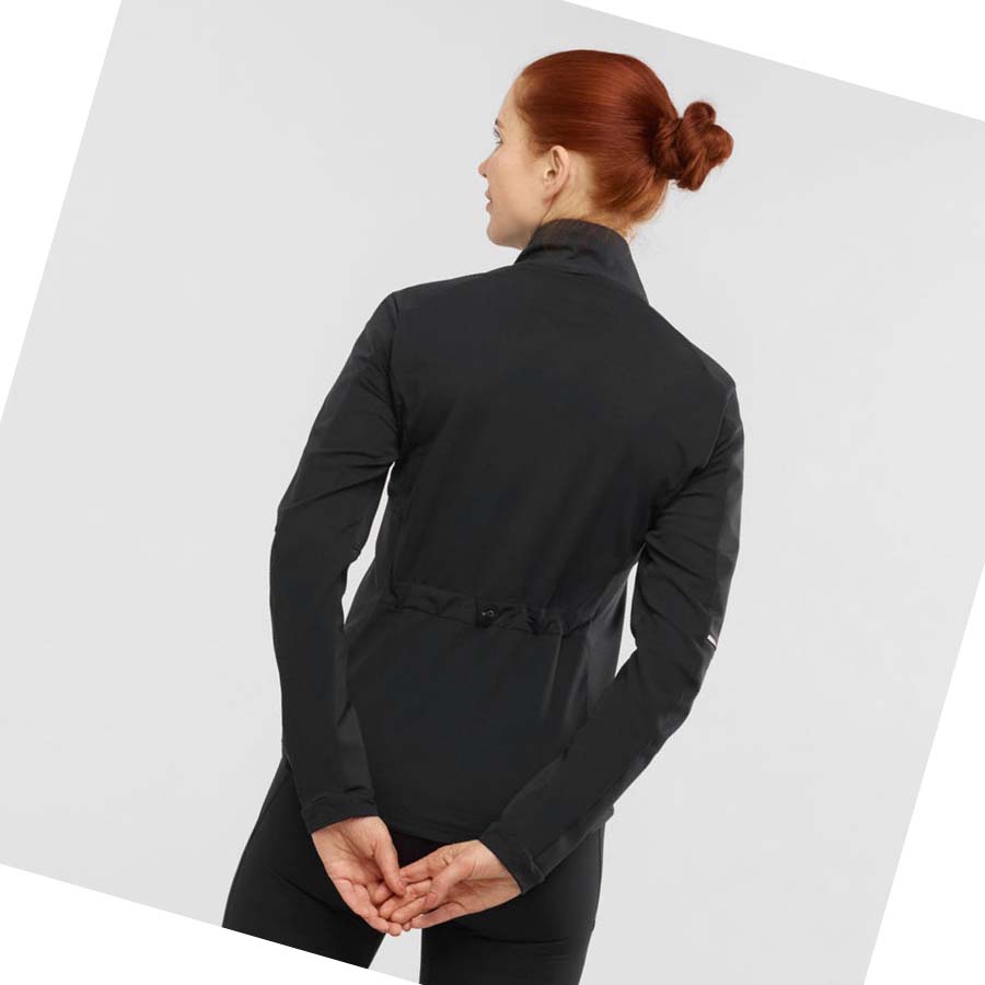 Salomon AGILE SOFTSHELL Jakke Dame Svarte | NO3190HAP