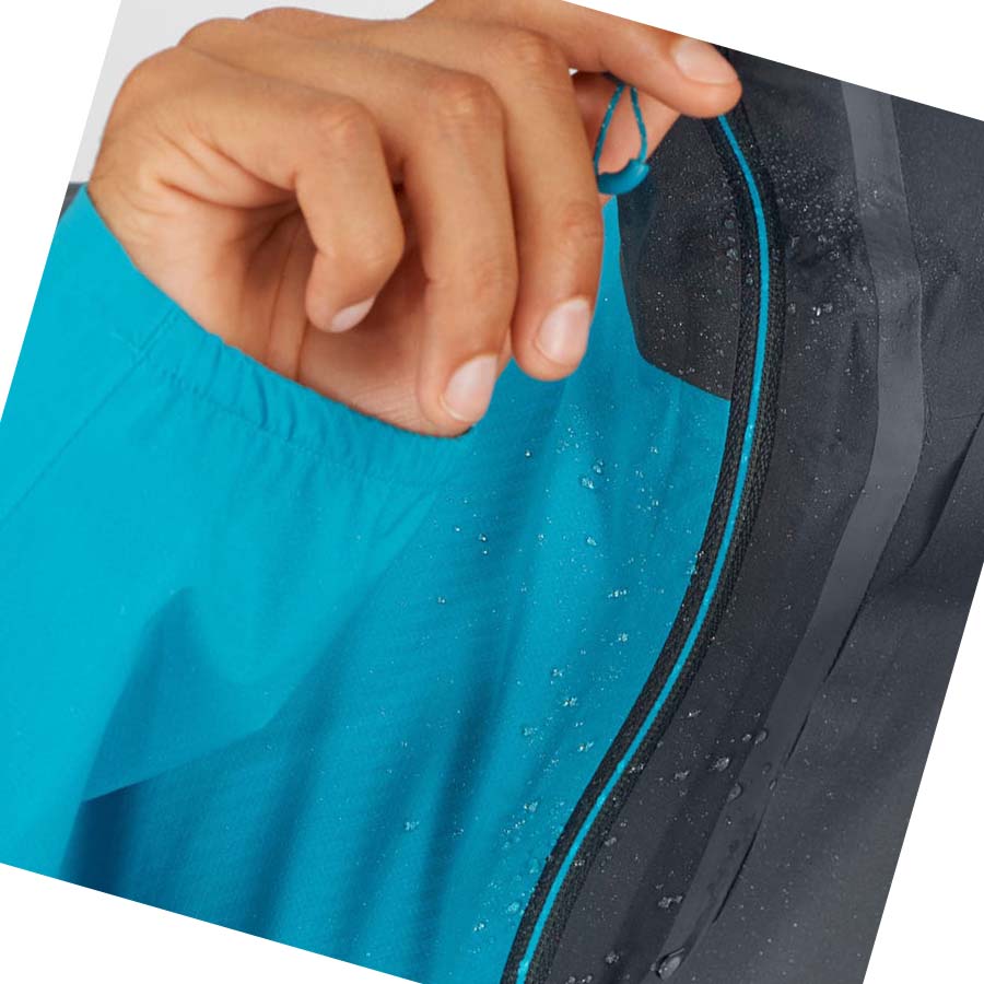 Salomon BONATTI TRAIL WATERPROOF Jakke Herre Blå | NO2347BEX