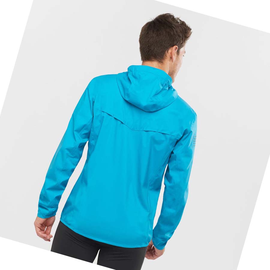 Salomon BONATTI WATERPROOF 2.5L Jakke Herre Blå | NO2352AHK