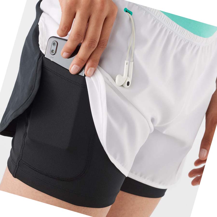 Salomon CROSS 2IN1 Shorts Dame Hvite | NO3282TCE