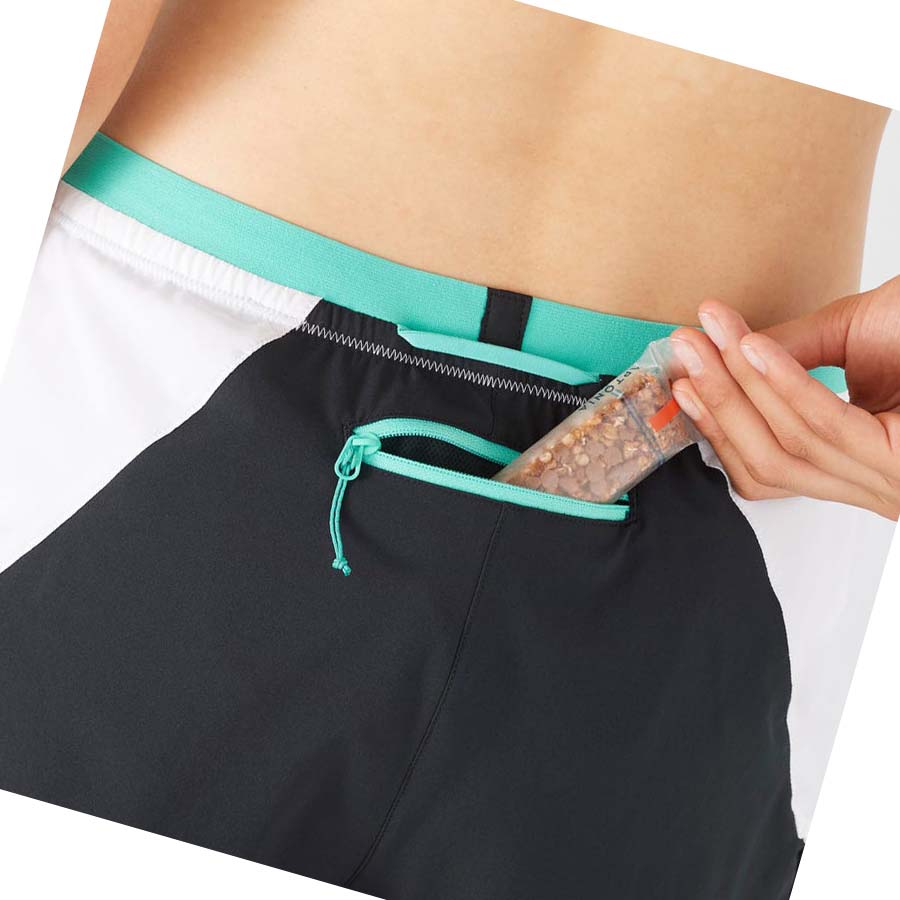 Salomon CROSS 2IN1 Shorts Dame Hvite | NO3282TCE