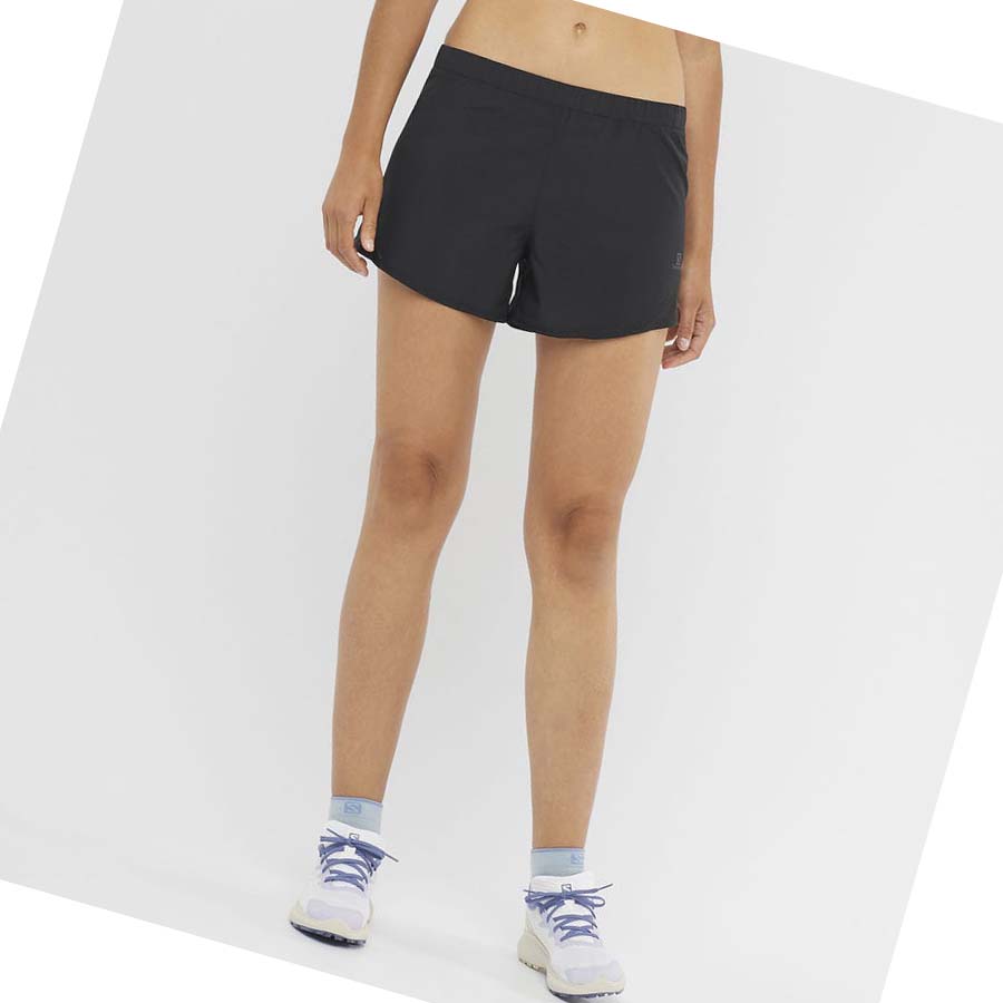 Salomon CROSS REBEL 4'' Shorts Dame Svarte | NO3271ZUT