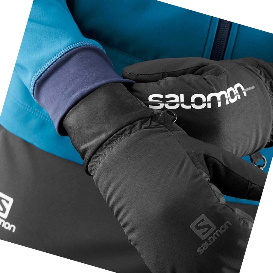 Salomon CROSS WINTER TRAINING Hansker Herre Svarte | NO2696JPQ