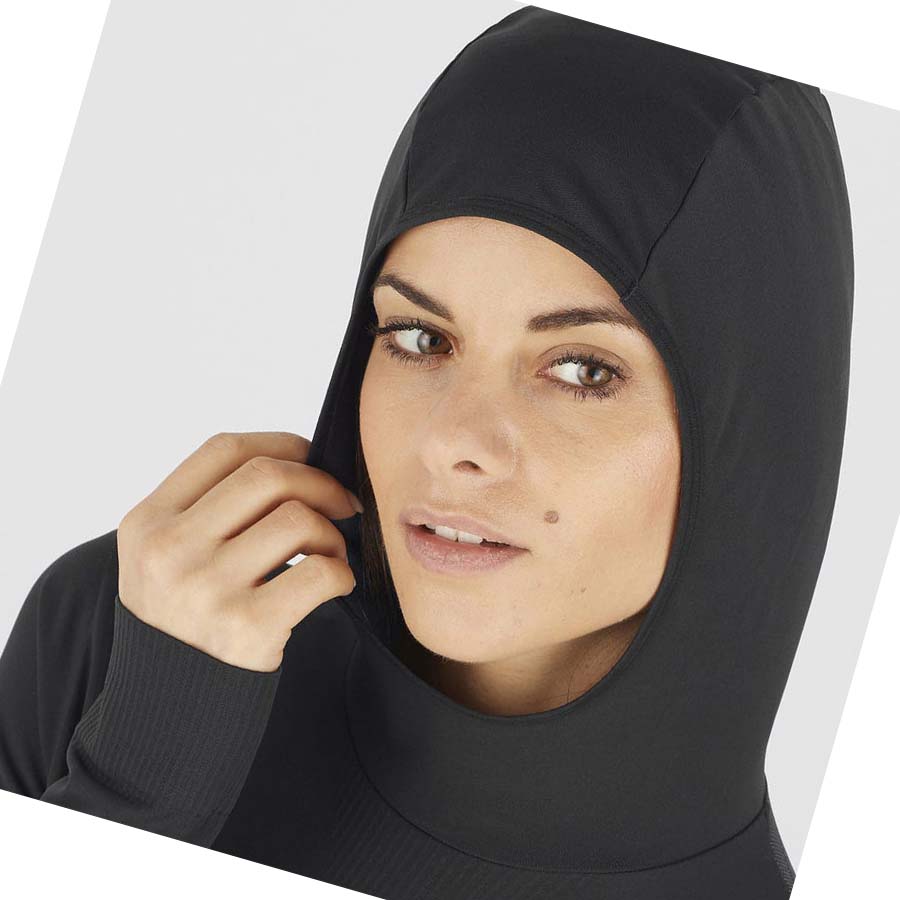 Salomon ESSENTIAL SEAMLESS Hettegensere Dame Svarte | NO3091XYU