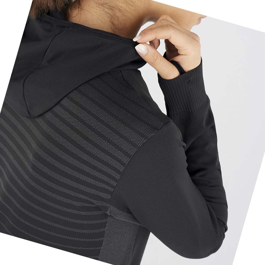 Salomon ESSENTIAL SEAMLESS Hettegensere Dame Svarte | NO3091XYU