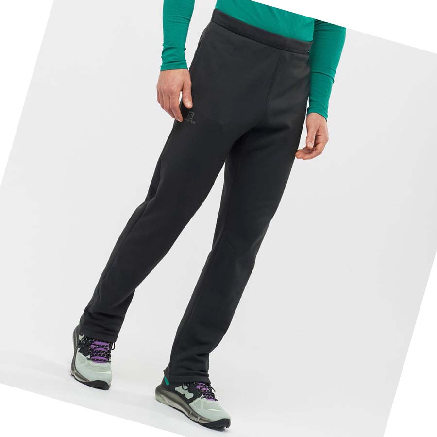 Salomon ESSENTIAL WARM FLEECE Bukse Herre Svarte | NO2435HAP