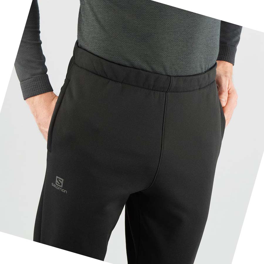 Salomon ESSENTIAL WARM FLEECE Bukse Herre Svarte | NO2435HAP