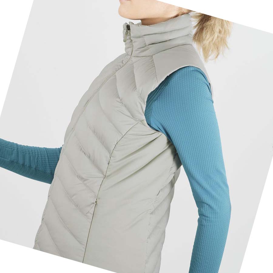 Salomon ESSENTIAL XWARM DOWN INSULATED Jakke Dame Sølv | NO3172NWY