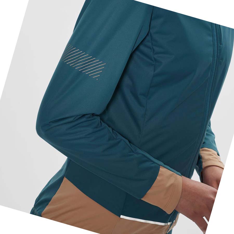 Salomon LIGHT SHELL Jakke Dame Blå | NO3192KOR