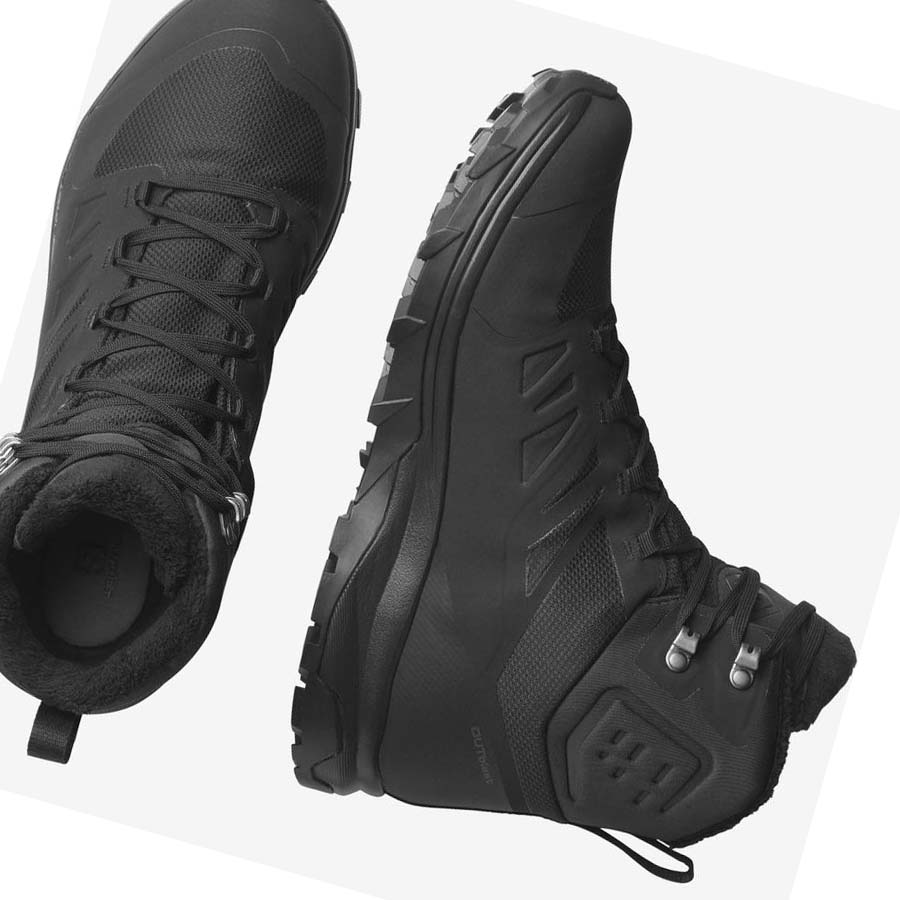 Salomon OUTBLAST THINSULATE™ CLIMASALOMON™ WATERPROOF Vinterstøvler Herre Svarte | NO2241HAP