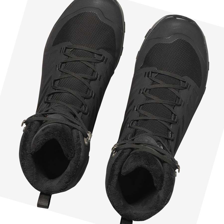 Salomon OUTBLAST THINSULATE™ CLIMASALOMON™ WATERPROOF Vinterstøvler Herre Svarte | NO2241HAP
