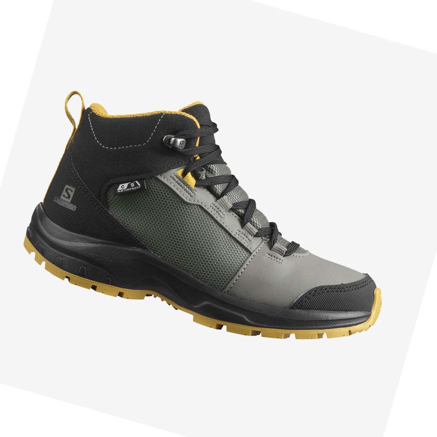 Salomon OUTWARD CLIMASALOMON™ WATERPROOF Fjellsko Barn Olivengrønne | NO3584XYU