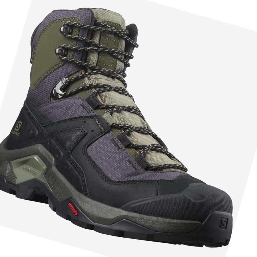 Salomon QUEST ELEMENT GORE-TEX Fjellsko Herre Svarte Olivengrønne | NO2076LIS