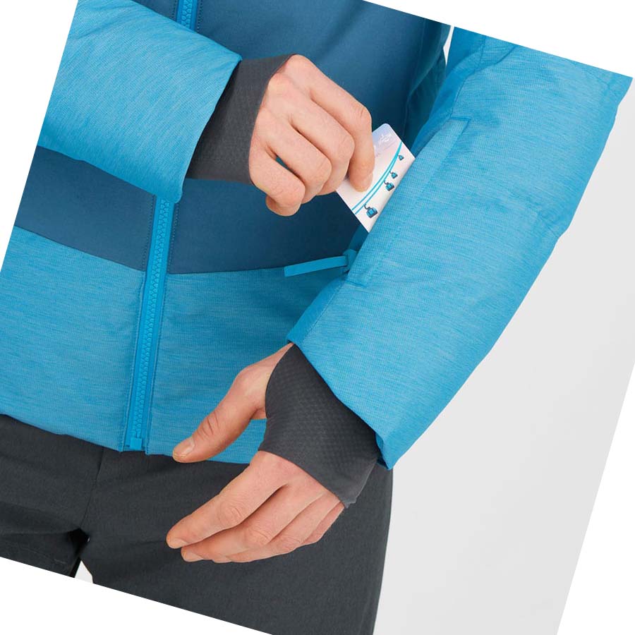 Salomon SNOWSHELTER INSULATED Jakke Herre Blå | NO2326RVD