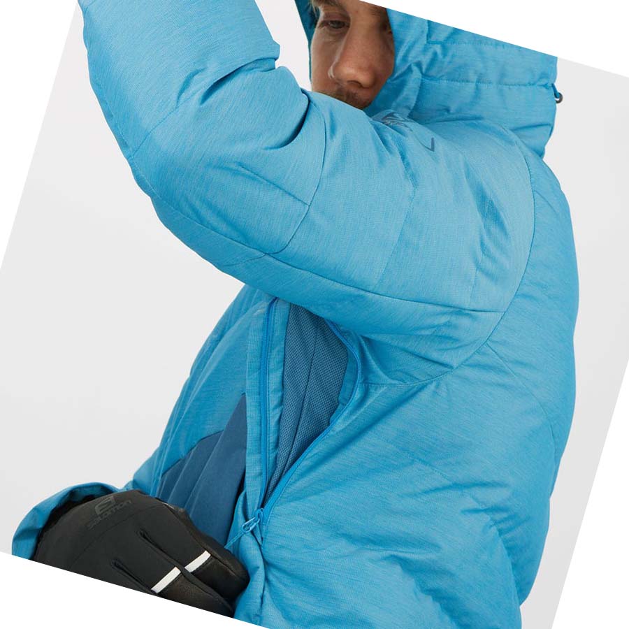 Salomon SNOWSHELTER INSULATED Jakke Herre Blå | NO2326RVD