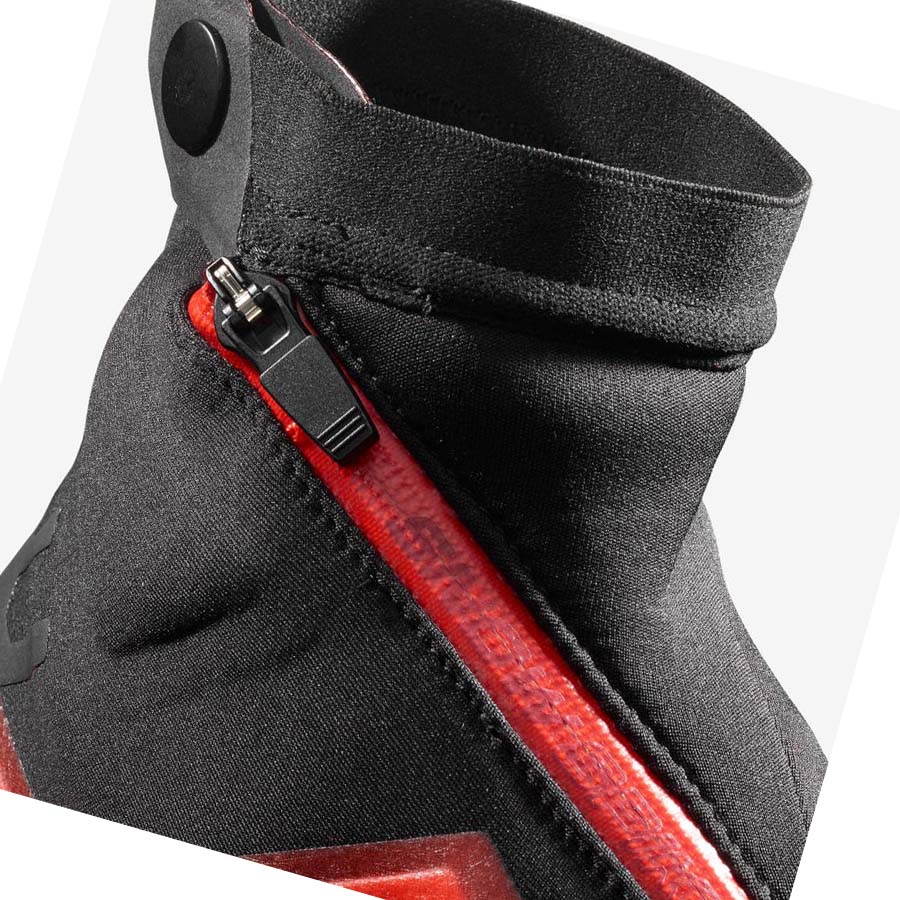 Salomon SNOWSPIKE CLIMASALOMON™ WATERPROOF Trail Løpesko Dame Svarte Rød | NO2879JPQ