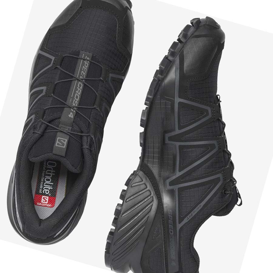 Salomon SPEEDCROSS 4 WIDE FORCES Støvler Herre Svarte | NO2263AHK
