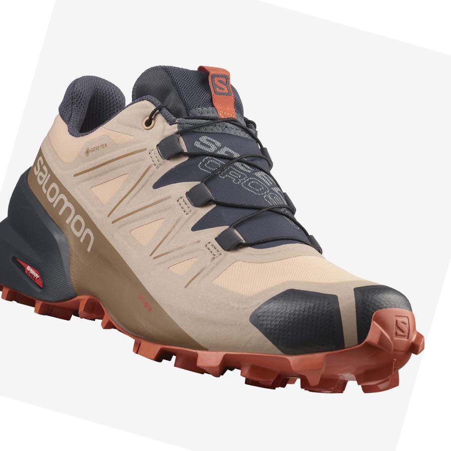 Salomon SPEEDCROSS 5 GORE-TEX Trail Løpesko Dame Brune | NO2866TCE