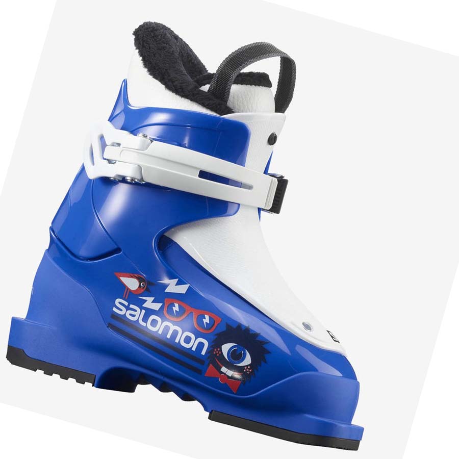 Salomon T1 Skistøvler Barn Blå Hvite | NO3611XYU