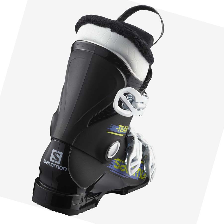 Salomon TEAM T3 Skistøvler Barn Svarte Hvite | NO3616MQZ