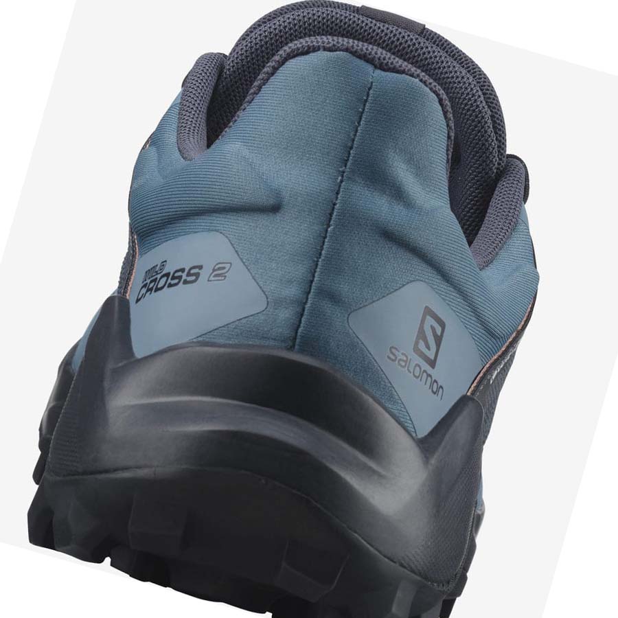 Salomon WILDCROSS 2 GORE-TEX Trail Løpesko Dame Blå | NO2856XYU