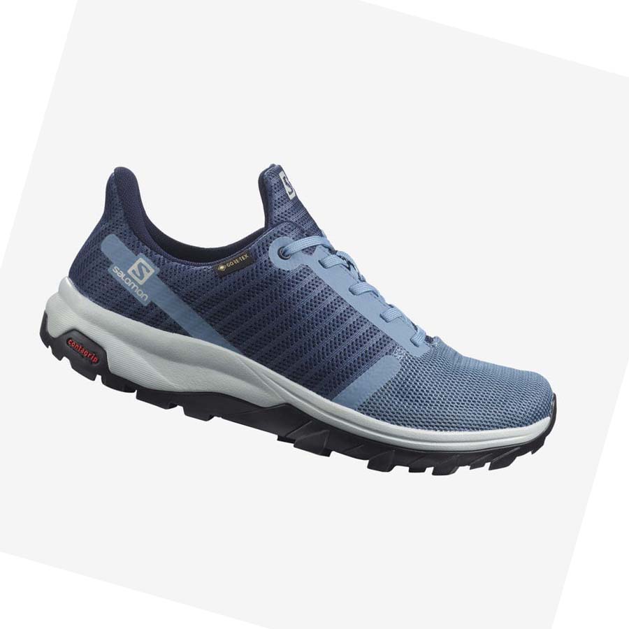 Salomon WoOUTBOUND PRISM GORE-TEX Fjellsko Dame Blå | NO2781VRW
