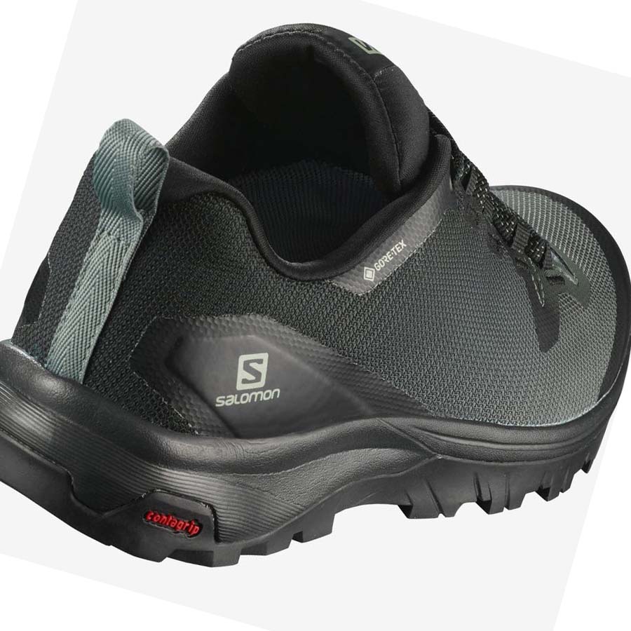 Salomon WoVAYA GORE-TEX Fjellsko Dame Svarte Olivengrønne | NO2783NWY