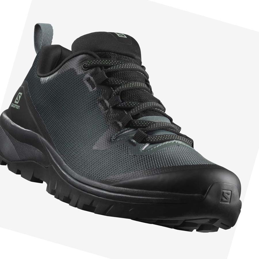 Salomon WoVAYA GORE-TEX Fjellsko Dame Svarte Olivengrønne | NO2783NWY