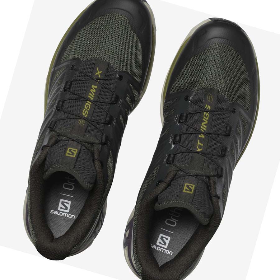 Salomon XT-WINGS 2 Joggesko Herre Svarte Olivengrønne | NO2208QMA