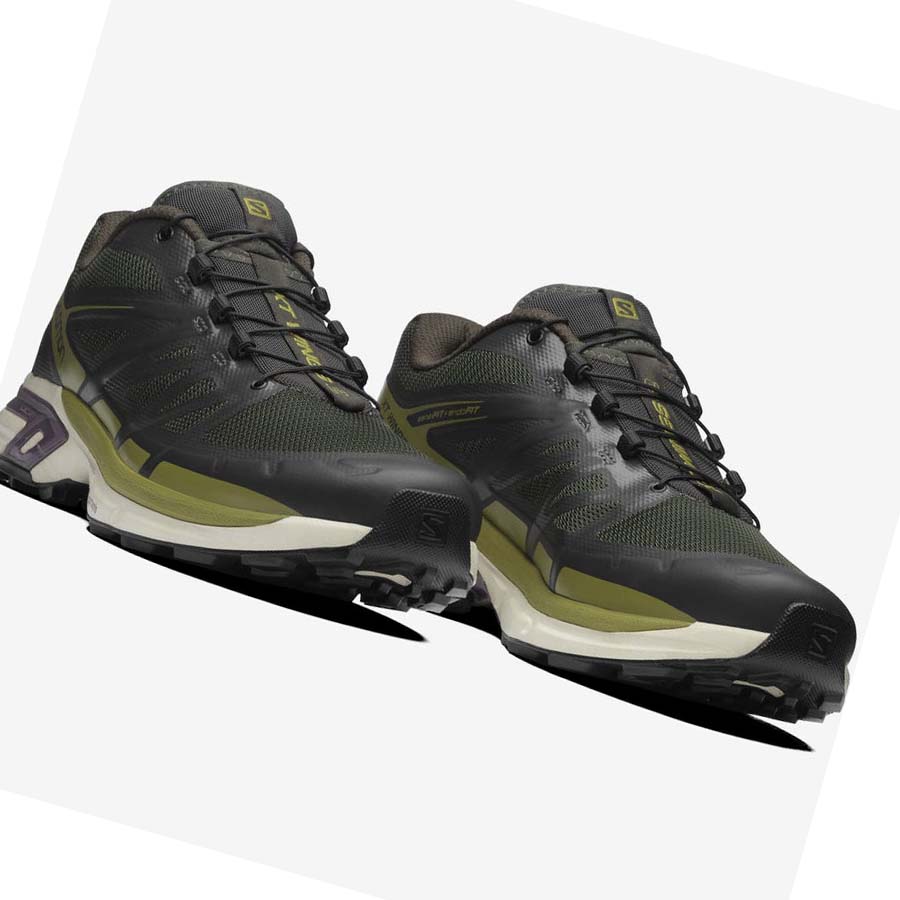 Salomon XT-WINGS 2 Joggesko Herre Svarte Olivengrønne | NO2208QMA
